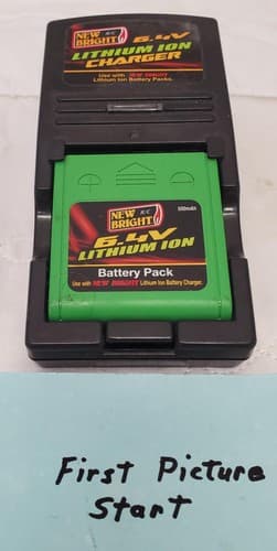 New Bright A587500493 Rechargeable 6.4v Lithium Ion battery Pack Charger - Image 1
