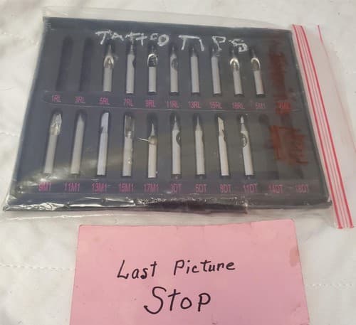 Lot of 20 Assorted Sizes Tattoo Tips Set 1RL to 18DT - Thumbnail 5