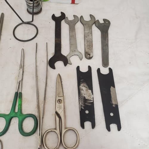 Lot of Assorted Surgical Forceps Scissors Tweezers and Small Wrenches LOT-901 - Thumbnail 5