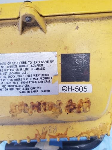 Designer's Edge Portable Halogen Work Light With Switch Orange 500 Watt L33 - Thumbnail 5