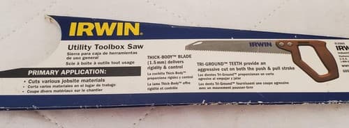 Irwin 2014200 Standard Utility Saw, 11-1/2 10pt Teeth LOT-956 - Thumbnail 7