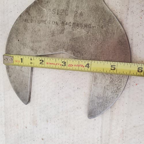 Vintage Large Open Ended Wrench LOT 570 - Thumbnail 4