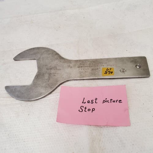 Vintage Large Open Ended Wrench LOT 570 - Thumbnail 6