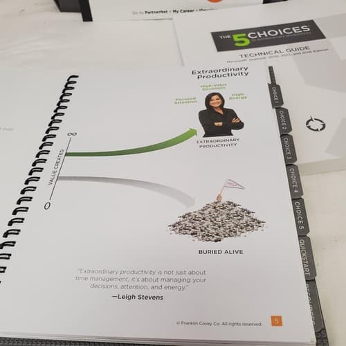 Franklin Covey The 5 Choices To Extraordinary Productivity 2016 Technical Guide - Thumbnail 6