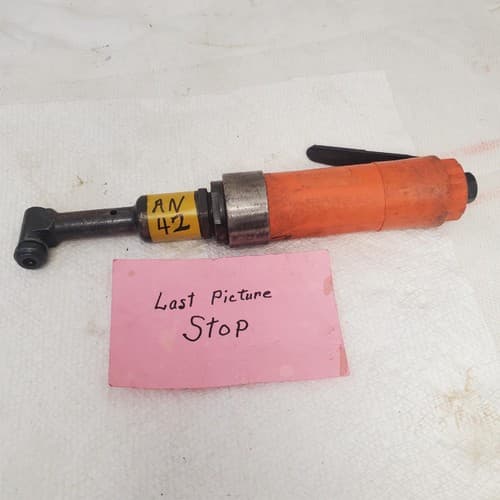 Heavy-Duty Tool Pneumatic 90 Degree Drill Aircraft Air Tool Orange AN-42 - Thumbnail 4