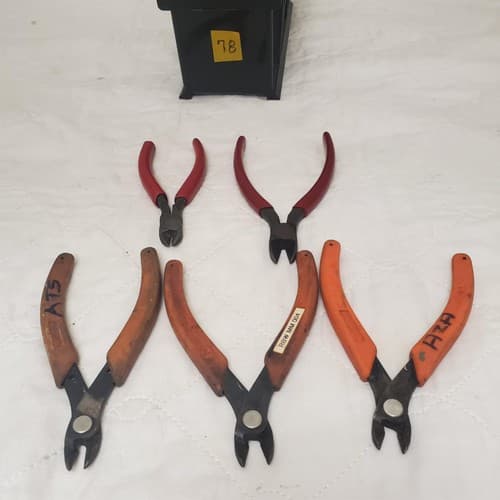 Lot of 5 Xuron Flush Cable Tie Cutters LOT-78 - Image 1