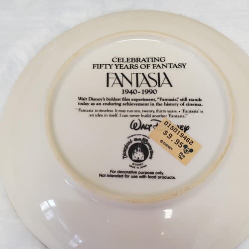 Disney Fantasia 50 Years Plate 6.5" Beethoven’s 6th Pastoral 1940–1990 LE - Thumbnail 2