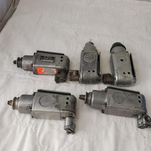 Lot of 5 Assorted Various 1/2 Penumatic Impact Air Wrenches Air Tools LOT-20 - Thumbnail 4