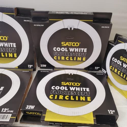 Lot of SATCO Various 8" 12" Circline Rapid Start Fluorescent Light Bulbs - Thumbnail 4