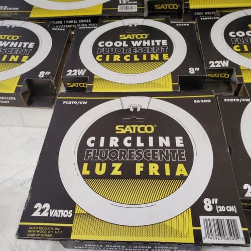 Lot of SATCO Various 8" 12" Circline Rapid Start Fluorescent Light Bulbs - Thumbnail 7