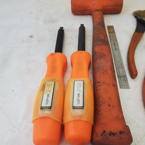 Lot of Assorted Wooden Hammer, Pilers, Various Drivers & other Hand Tools LOT 17 - Thumbnail 4