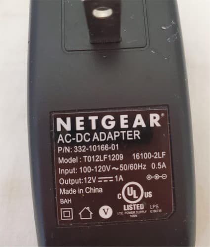 Netgear T012LF1209 AC-DC Power Supply Adapter - Thumbnail 3