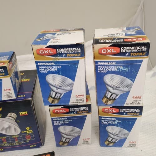 Lot of Multi Brand Assorted Light Bulbs Reflectors - Thumbnail 6