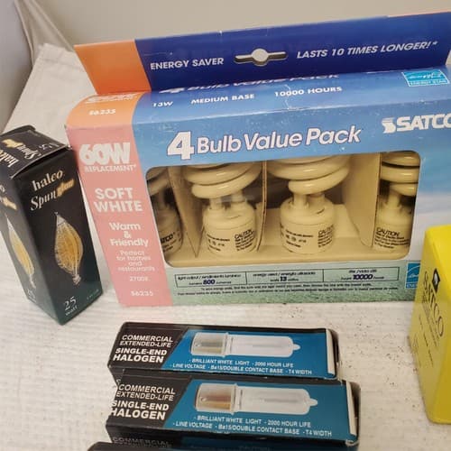 Lot of Multi Brand Assorted Light Bulbs Reflectors - Thumbnail 10