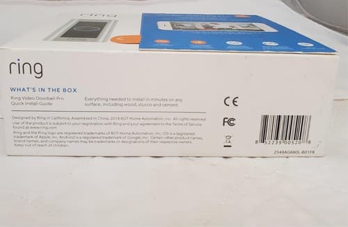 Ring 2549AG660L-B01FX Smart Wifi Cam Video Doorbell Pro - Thumbnail 9