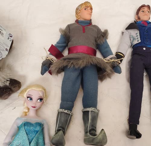 Disney Frozen Sven Anna Prince Hans Plush Reindeer Stuffed Animal & Olaf Figures - Thumbnail 7