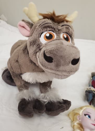 Disney Frozen Sven Anna Prince Hans Plush Reindeer Stuffed Animal & Olaf Figures - Thumbnail 6