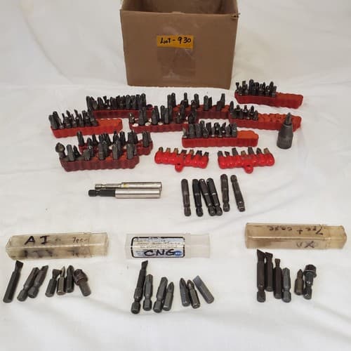 Assorted Mixed Lot Screwdriver Bits Holders Extensions Torx Hex LOT-930 - Image 1