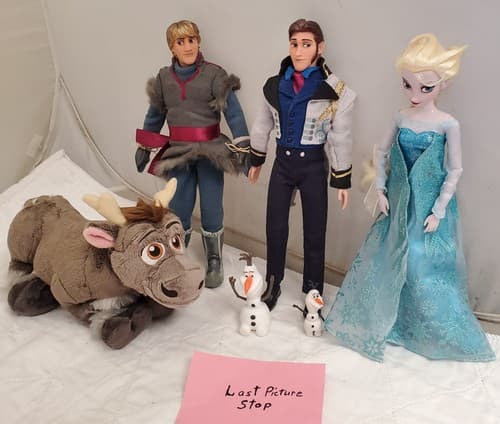 Disney Frozen Sven Anna Prince Hans Plush Reindeer Stuffed Animal & Olaf Figures - Thumbnail 15