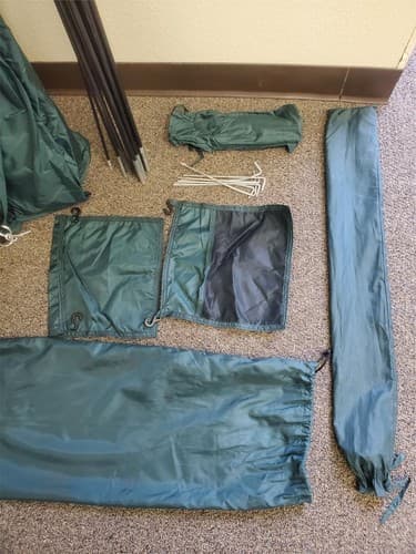 Vintage Fiberglass Camping Tent Pole Frames Kit - Image 1