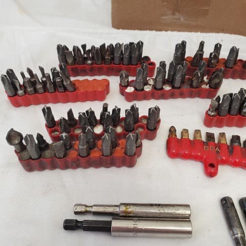 Assorted Mixed Lot Screwdriver Bits Holders Extensions Torx Hex LOT-930 - Thumbnail 4