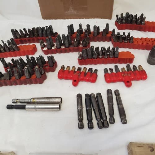 Assorted Mixed Lot Screwdriver Bits Holders Extensions Torx Hex LOT-930 - Thumbnail 6