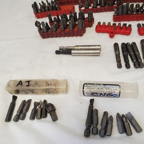 Assorted Mixed Lot Screwdriver Bits Holders Extensions Torx Hex LOT-930 - Thumbnail 8