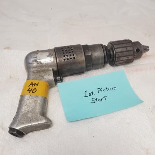 Rockwell 41D-107 B 500 RPM Pneumatic Drill 1/2" Chuck Aircraft Tool AN40 - Image 1