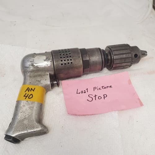 Rockwell 41D-107 B 500 RPM Pneumatic Drill 1/2" Chuck Aircraft Tool AN40 - Thumbnail 5
