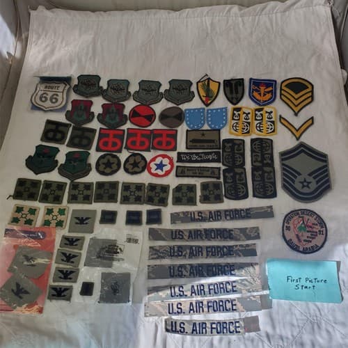 Lot of Assorted US Military Army Air Force Subdued Patches - Image 1