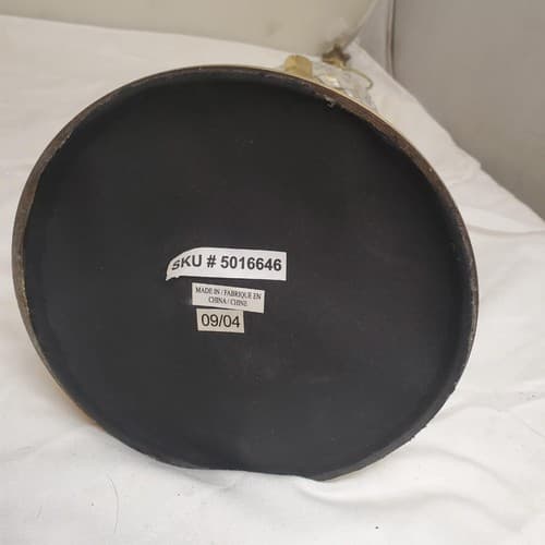 One Vintage Bombay Company Crystal and Brass Table Lamp - Thumbnail 10