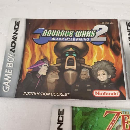 Lot of 3 GBA Manual Lot Zelda Minish Cap, Advance Wars 2, Lost Vikings Authentic - Thumbnail 2