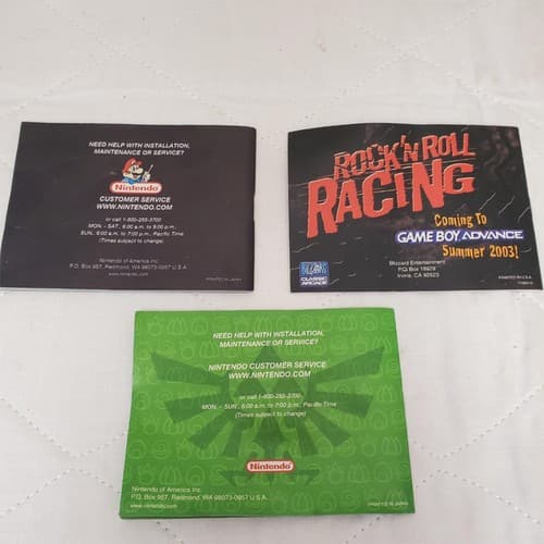 Lot of 3 GBA Manual Lot Zelda Minish Cap, Advance Wars 2, Lost Vikings Authentic - Thumbnail 4