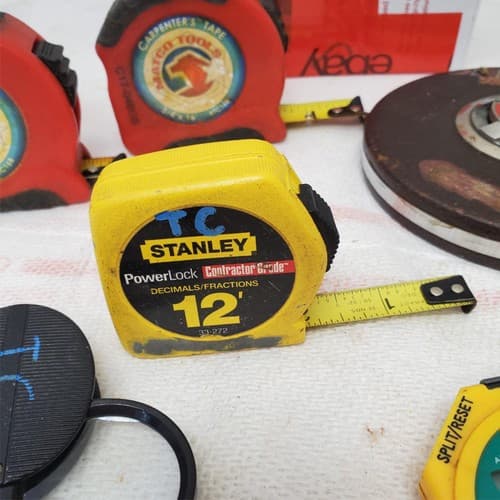 Lot of 7 Measuring Tapes Mixed Brands & Sizes Stanley Extech Mechanic LOT-1051 - Thumbnail 6
