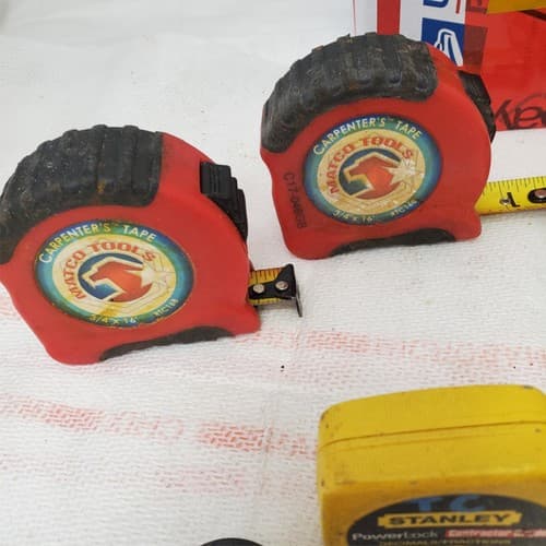 Lot of 7 Measuring Tapes Mixed Brands & Sizes Stanley Extech Mechanic LOT-1051 - Thumbnail 5