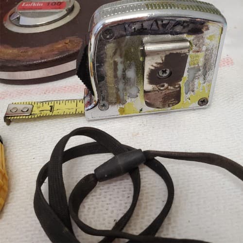 Lot of 7 Measuring Tapes Mixed Brands & Sizes Stanley Extech Mechanic LOT-1051 - Thumbnail 9