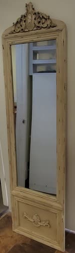 Antique Belgravia Tall Floor Mirror in Extravagant Wooden Frame - Thumbnail 2