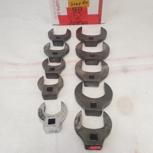 Lot of 10 Snap on open-end crowfoot wrench LOT-1057 - Image 1