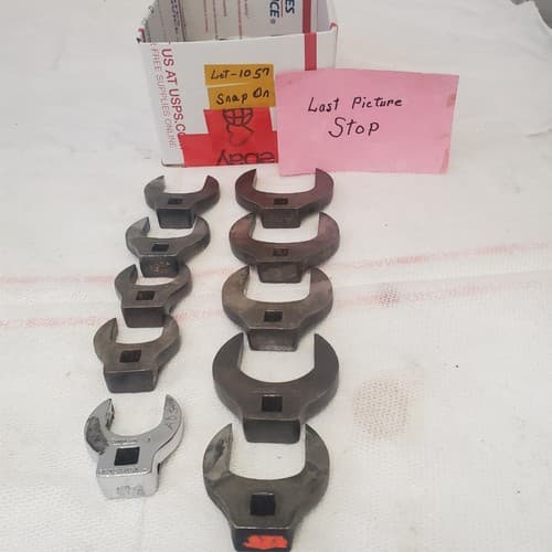 Lot of 10 Snap on open-end crowfoot wrench LOT-1057 - Thumbnail 9