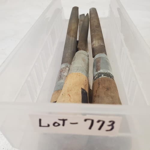 Lot of 6 Mixed Vintage Woodworking Chisel Tools LOT-773 - Thumbnail 3