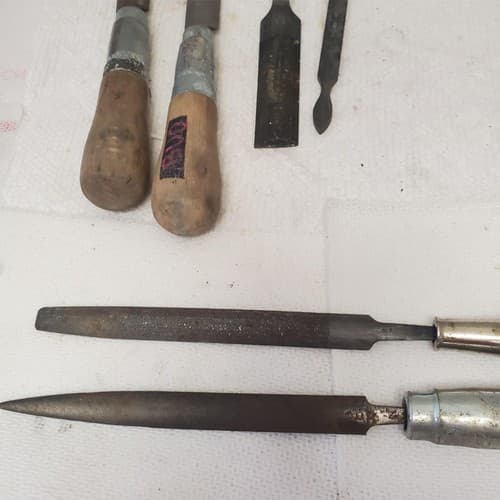 Lot of 6 Mixed Vintage Woodworking Chisel Tools LOT-773 - Thumbnail 8