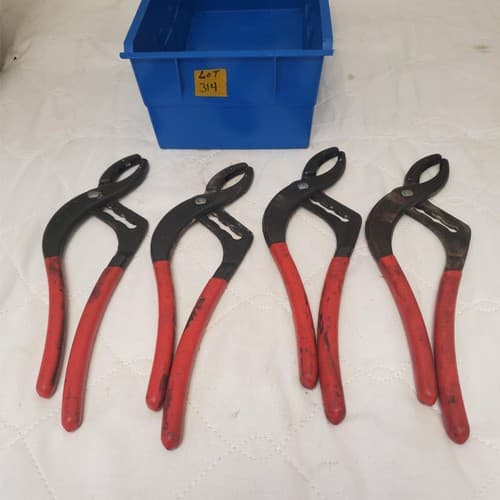 Lot of 4 Proto 253G Soft Jaw Cannon Plug Pliers LOT-314 - Image 1