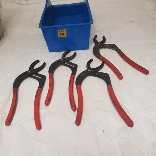 Lot of 4 Proto 253G Soft Jaw Cannon Plug Pliers LOT-314 - Thumbnail 3