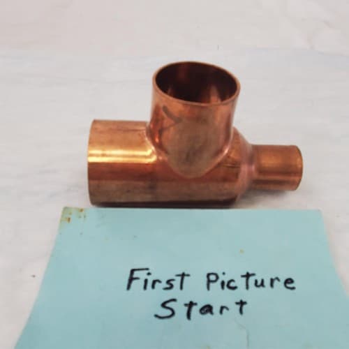 C2 Wrot Copper Pressure Reducing Tee - Image 1