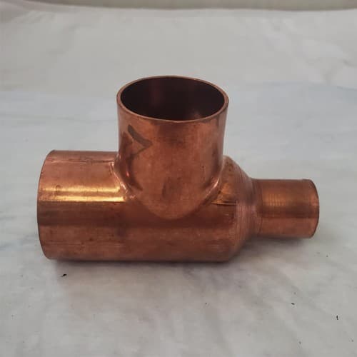 C2 Wrot Copper Pressure Reducing Tee - Thumbnail 2