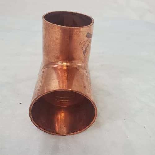 C2 Wrot Copper Pressure Reducing Tee - Thumbnail 3