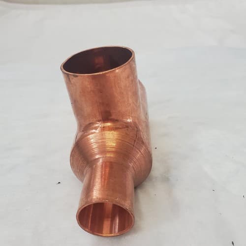 C2 Wrot Copper Pressure Reducing Tee - Thumbnail 5