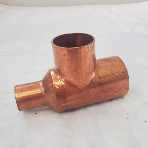 C2 Wrot Copper Pressure Reducing Tee - Thumbnail 4