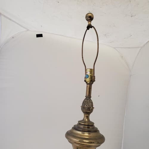 Vintage Stiffel Solid Brass Portable Table Lamp A12 - Thumbnail 7