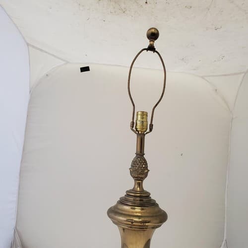 Vintage Stiffel Solid Brass Portable Table Lamp A12 - Thumbnail 4